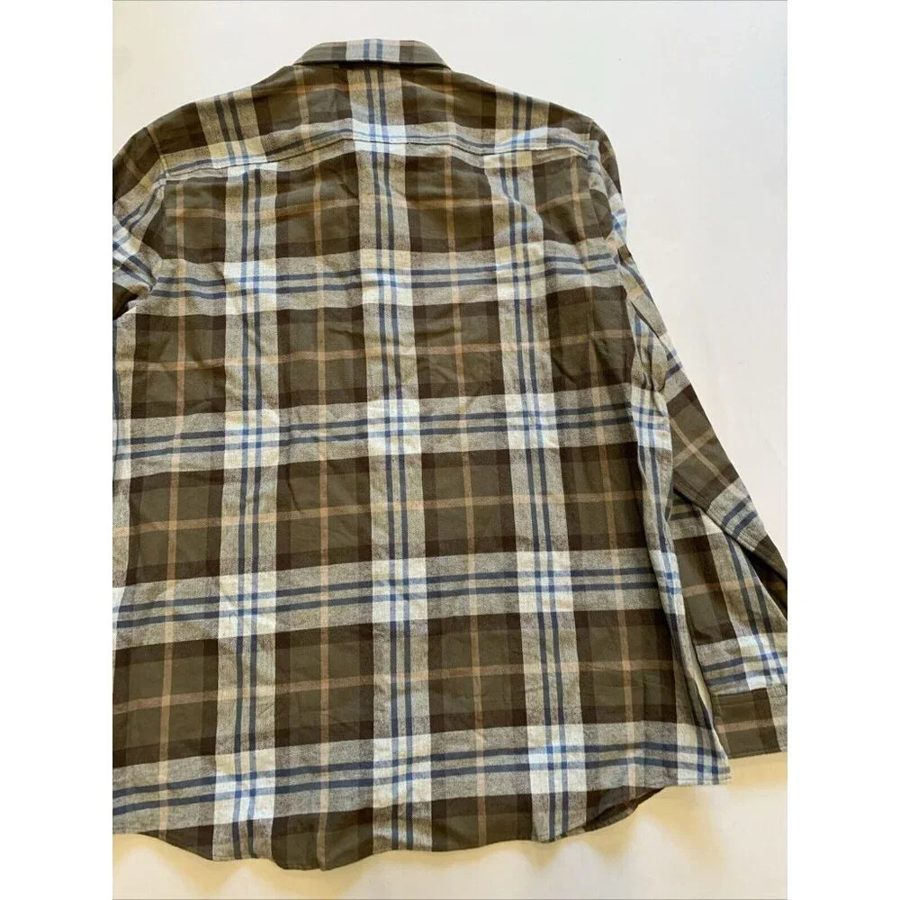 Hugo Boss Men's Brown Plaid Ermann Long Sleeve Button Down Shirt XL NWT - Picture 10 of 12